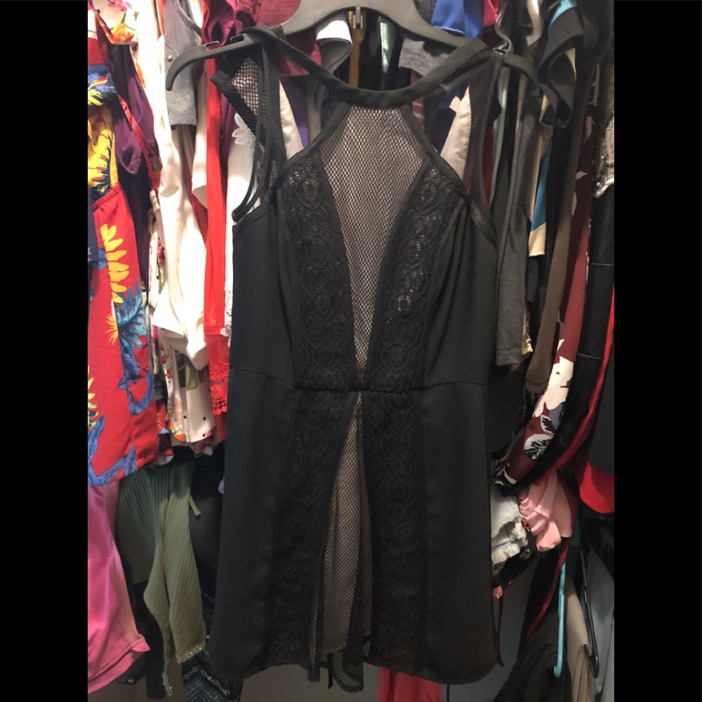 Black and tan dress
